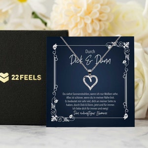 Bride To Be Braut Geschenk von Bräutigam, Frauen Schmuck zur Hochzeit, Verlobte Vorfreude, Silber Halskette mit Herz Anhänger, Karte