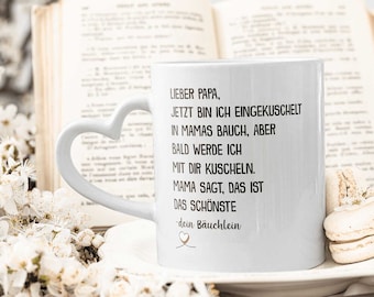 Du Wirst Papa Tasse Werdender Papa Geschenk Schwangerschaft Verkünden Tasse Mann Bald Vater To Be Hallo Vatertag Geburtstag