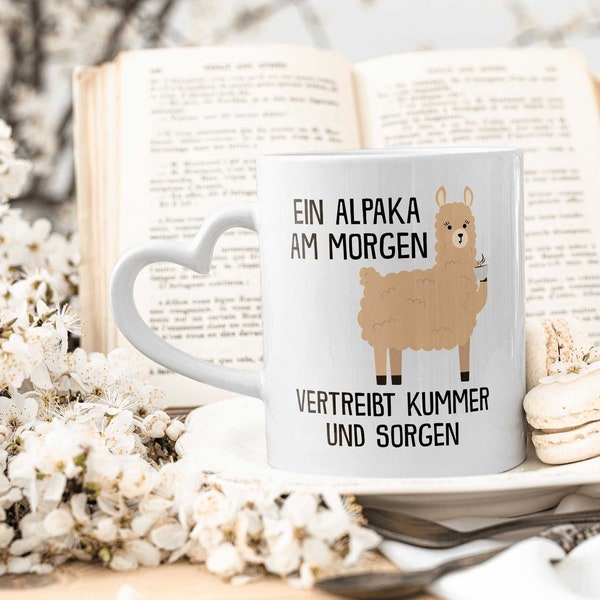 Alpaka Tasse Lustig Süßes Tier Llama Buero Tasse mit Spruch Bedruckte Kaffeetasse Deko Witzig