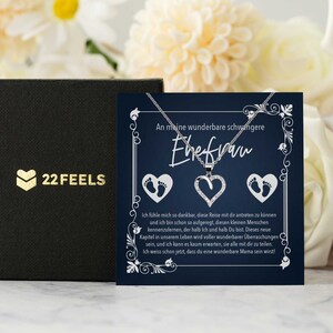 Ehefrau Schwangerschaft Geschenk Frauen Werdende Mama Schmuck, Geburtstag Muttertag, Mom To Be, Bald Mutter, Silber Halskette Herz Set Karte