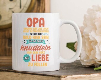 Du Wirst Opa Tasse Schwangerschaft Geschenk von Baby Werdender Grossvater Geburtstag Vatertag Opi To Be Bald Verkünden, Kaffeetasse Männer