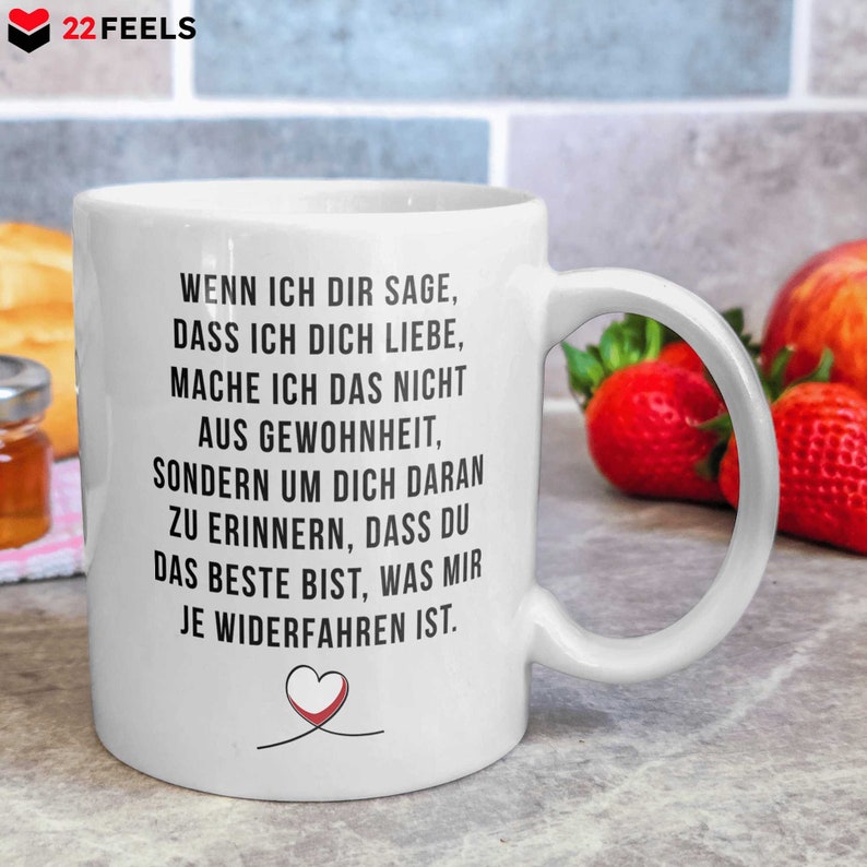 Jahrestag Geschenk für Sie Liebesbeweis für Mann Ehe Geschenk Valentinstag Geschenk Jahrestag Tasse Hochzeitstag Geschenk Verlobung Tasse