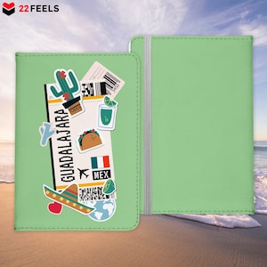 Guadalajara Souvenir Reisepasshülle Organizer Reisen Gadgets Mexico Nordamerika Urlaub Kunst-Leder Etui Cover Frauen Männer Kinder