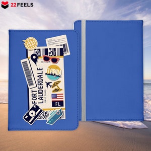 Fort Lauderdale Souvenir Reisepasshülle Organizer Reisen Gadgets USA Florida Vereinigte Staaten Urlaub Kunst-Leder Etui Cover Frauen