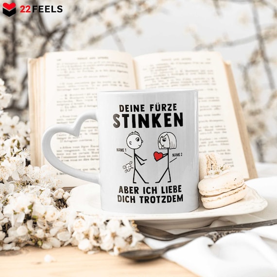 Personalisiertes Paar-Tasse – Mit Namen & Datum, Geschenk Für Jahrestag, Hochzeit, Valentinstag