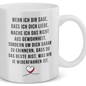 Jahrestag Geschenk für Sie Liebesbeweis für Mann Ehe Geschenk Valentinstag Geschenk Jahrestag Tasse Hochzeitstag Geschenk Verlobung Tasse