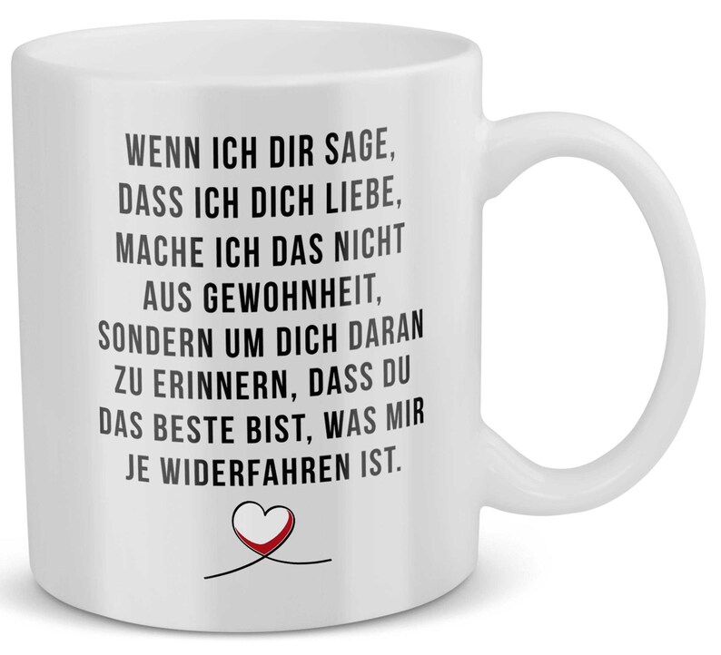 Jahrestag Geschenk für Sie Liebesbeweis für Mann Ehe Geschenk Valentinstag Geschenk Jahrestag Tasse Hochzeitstag Geschenk Verlobung Tasse