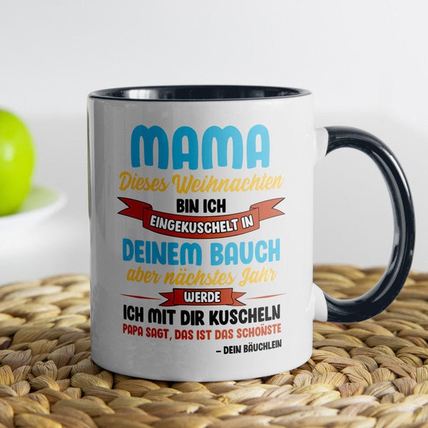 Weihnachten Schwangerschaft Geschenk Frau Werdende Mama Weihnachtsgeschenk Mom To Be Bald Verkünden Geschenk von Baby Ich Bin Schwanger