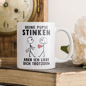 Jahrestag Geschenk Männer Hochzeitstag Tasse Freund Ehemann Valentinstag für Ihn Weihnachten Geburtstag Paar Kaffeetasse Haferl Lustig
