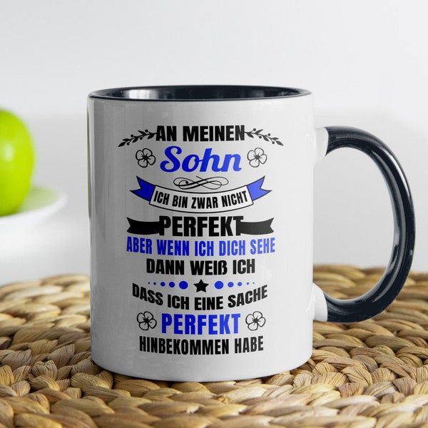 Sohn Geschenk zum 18. Geburtstag An Mein Kind Tasse Jungs Männer 30 Jahre Kaffeetasse von Eltern Mutter Vater an Sohnemann Spruch Liebe