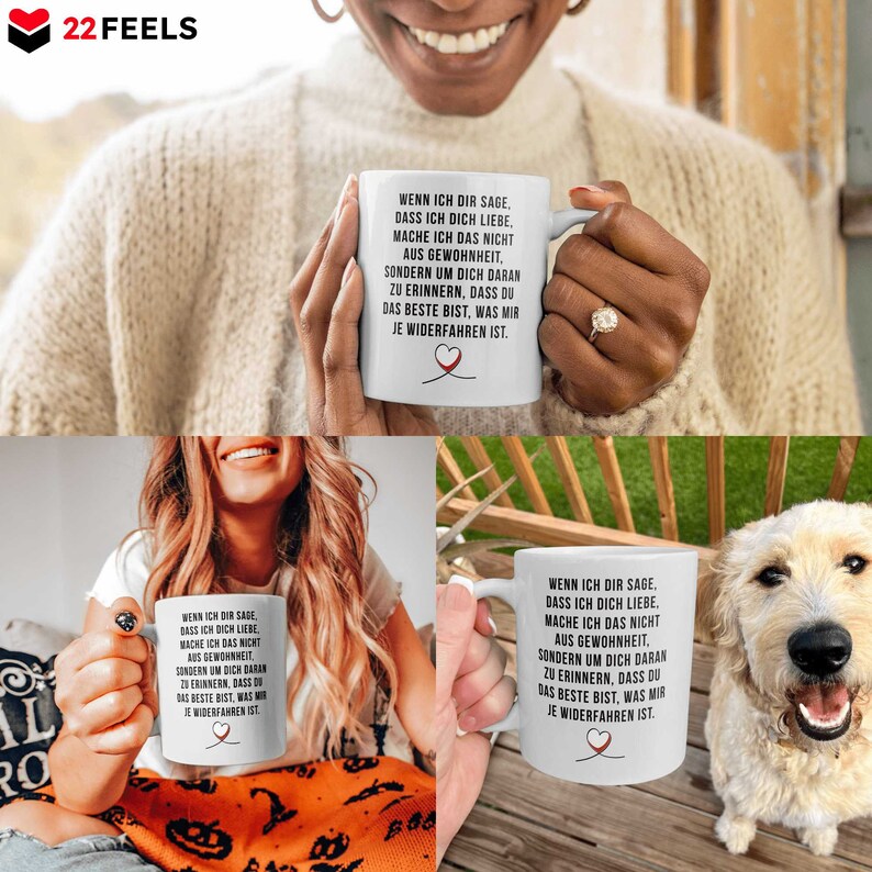 Jahrestag Geschenk für Sie Liebesbeweis für Mann Ehe Geschenk Valentinstag Geschenk Jahrestag Tasse Hochzeitstag Geschenk Verlobung Tasse