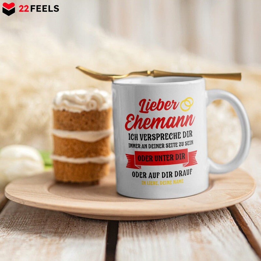 22Feels Jahrestag Tasse „Ich Liebe Dich So Lange“ – 320 Ml, Weiß, Beidseitig Bedruckt, Spülmaschinenfest