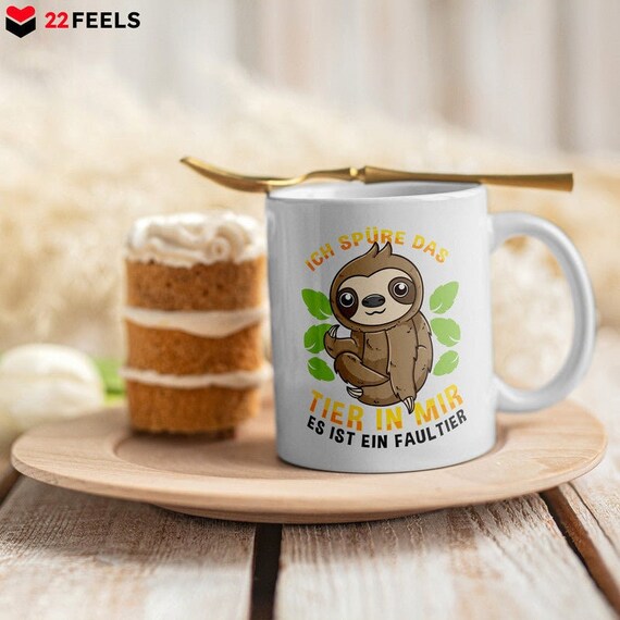 Faultier Tasse 'Kein Stress – Ich Ignoriere Einfach Alles' – Lustige Kaffeetasse Mit Spruch, Perfektes Geschenk