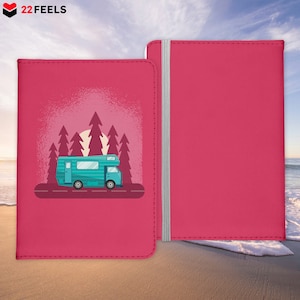 Reisepasshülle Organizer Reisen Gadgets Camper Camping Urlaub Urlaub Kunst-Leder Etui Cover Frauen Männer Kinder