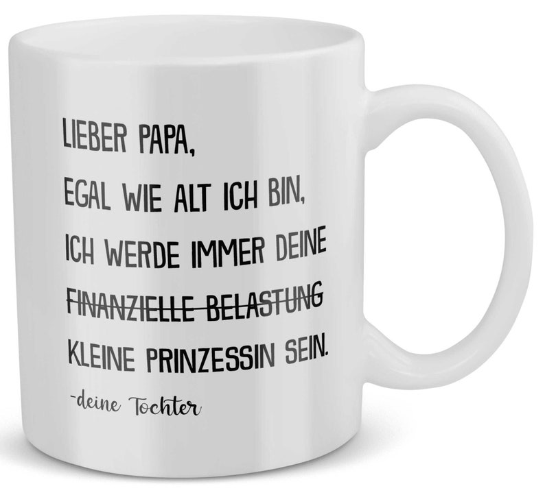 Vater Tochter Tasse Vatertag Geschenk Tochter Geschenk Vater Geburtstag Geschenk Vater Tasse Vatertagsgeschenk Papa Weihnachten Bild 2