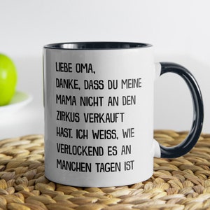 Oma Geschenk zum Geburtstag Rente Muttertag Grossmutter Tasse von Enkel Enkelin Omi Zu Weihnachten Grosseltern Idee Kaffeetasse Frauen