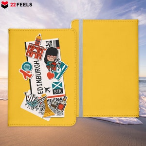 Edinburgh Souvenir Reisepasshülle Organizer Reisen Gadgets Hauptstadt Schottland Europa Urlaub Kunst-Leder Etui Cover Frauen Männer Kinder