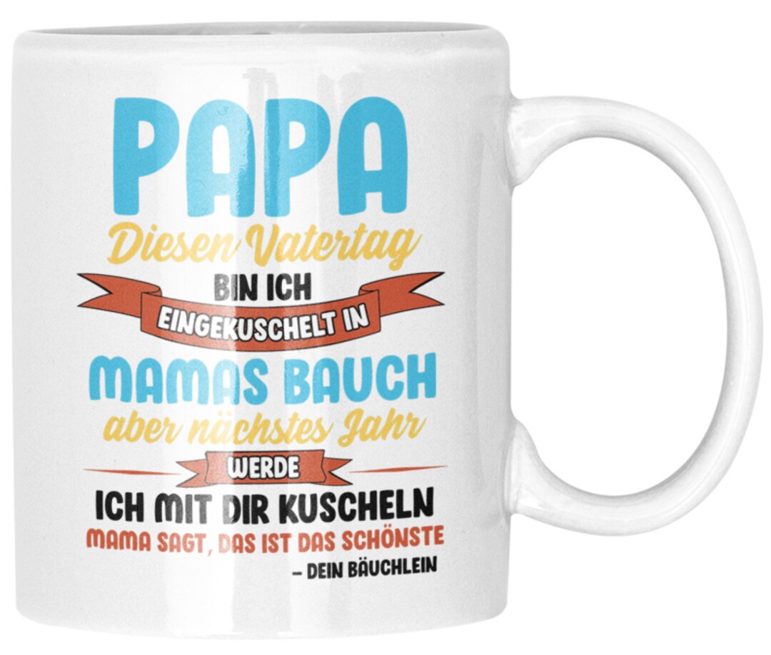 Werdender Vater Geschenk Vatertagsgeschenk Werdender Papa Tasse