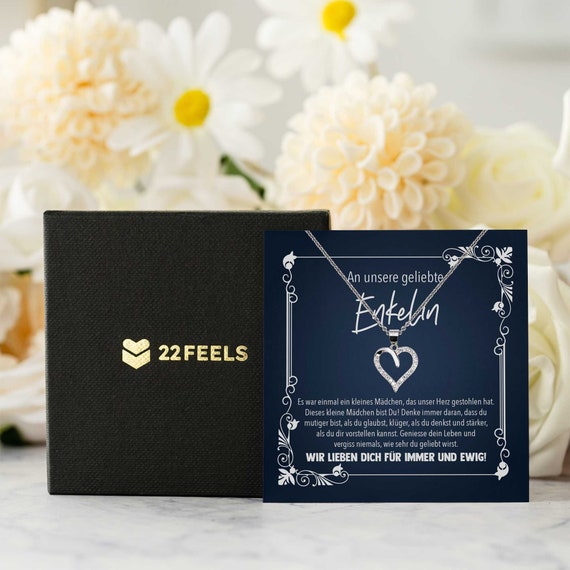 Personalisiertes Make-up-Spiegelchen 'Für Meine Enkelin' - Silber, Doppelseitig, 6,6 Cm - Geschenk Von Oma & Opa