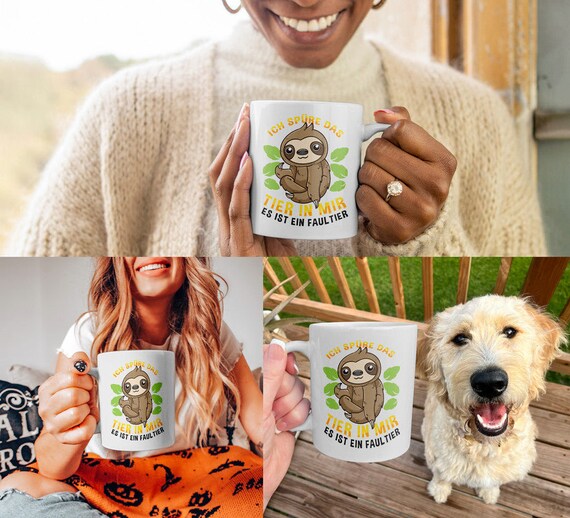 Faultier Tasse Mit Spruch – „Kein Stress. Ich Ignoriere Einfach Alles.“ – Lustiger Becher Für Kaffee/Tee