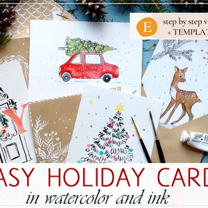 Holiday Cards Paint by Number Kit/paint by Number Kit/kids