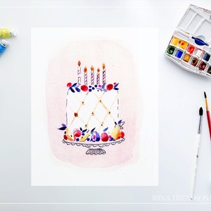 Birthday Cards - Tutorial for Beginners, DIY Artwork Watercolor ...