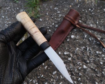Cuchillo vikingo/eslavo con vaina