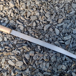 Big battle seax with leather or decorative sheath