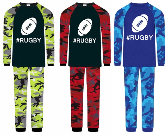 Boys Rugby Pyjamas Pjs Jujak Prestige Range Etsy