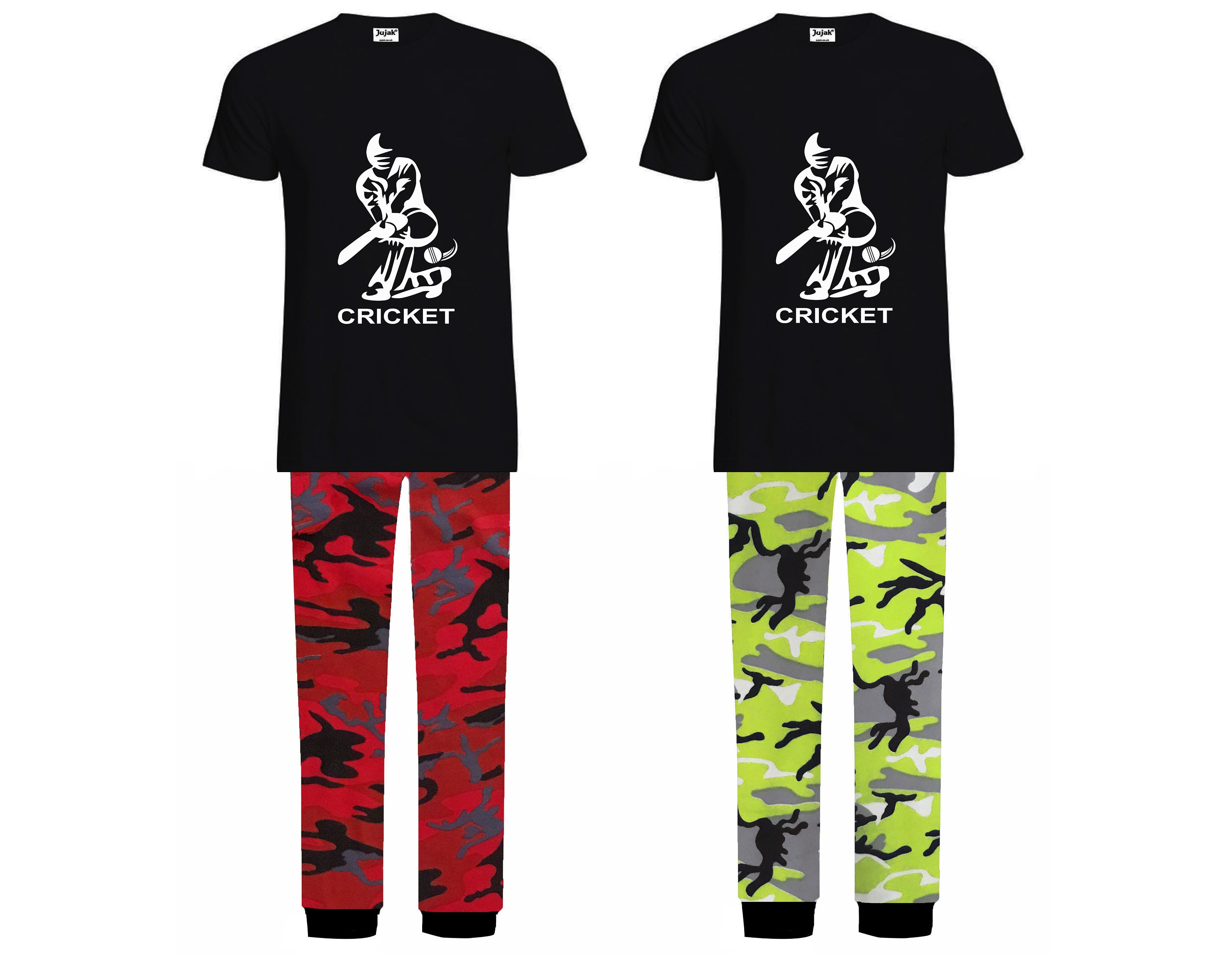 Mens Cricket Pyjamas Pjs Loungewear Cotton - Prestige Range