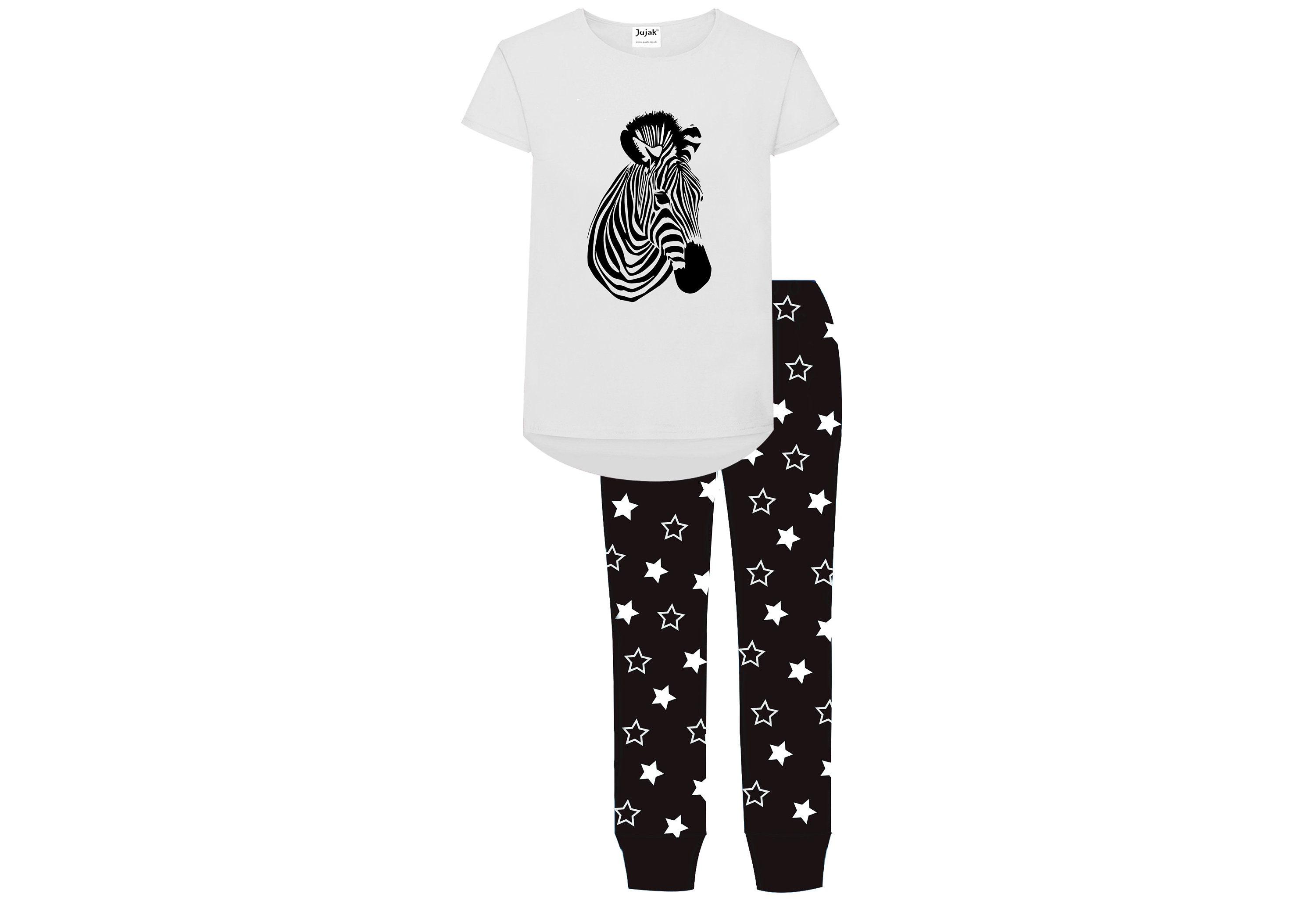 Girls zebra pyjamas hotsell