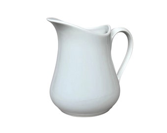 French "FD Chauvigny" Porcelain Jug / Pitcher - Made in France - (6.75 inch / 17 cm)