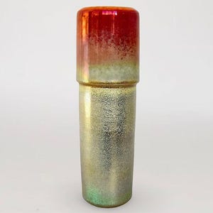 Dutch Modern "Mobach" Flower Vase - by "Joke Stroes" for Mobach Ceramics - The Netherlands - After 1980 - (10.75 inch / 27 cm)