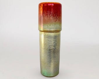 Dutch Modern "Mobach" Flower Vase - by "Joke Stroes" for Mobach Ceramics - The Netherlands - After 1980 - (10.75 inch / 27 cm)