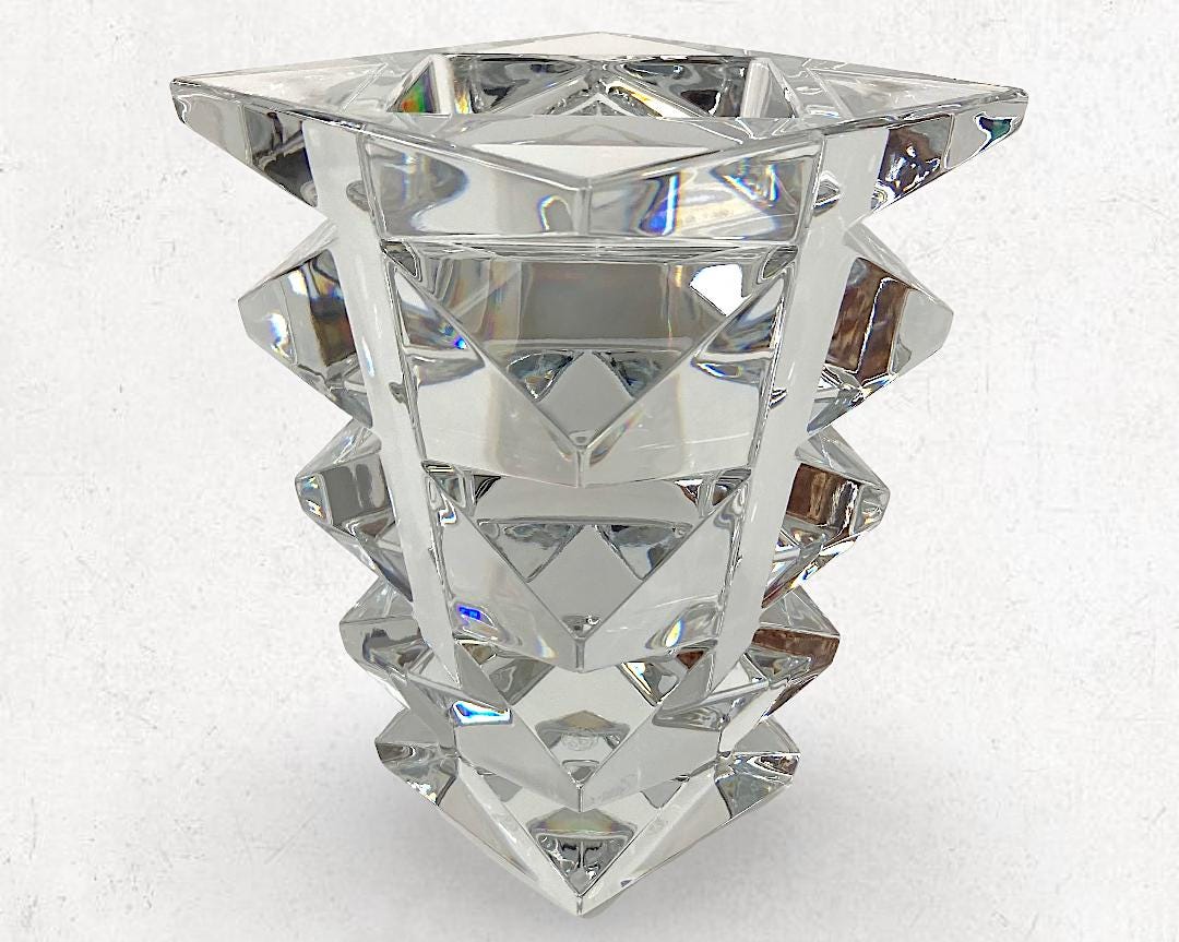 バカラ　トテム　フラワーベース French Modernist Baccarat 