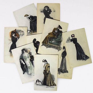 Early 1900s "Clarence F. Underwood" Postcards (9) - Max Munk - M.M. Vienne - Made in Austria - 1900-1917 - (UNUSED).