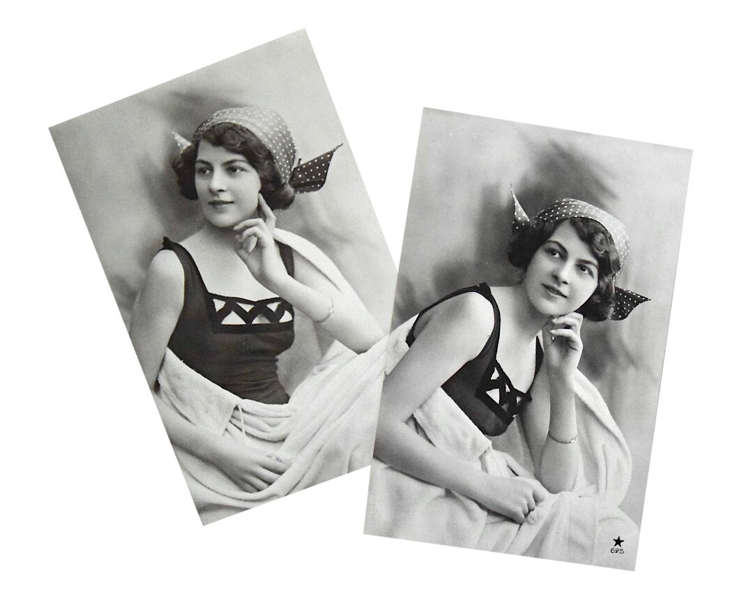 French Art Deco Postcards Photocards Made in France Etsy