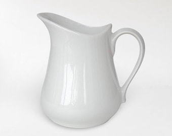 French "FD Chauvigny" Porcelain Jug / Pitcher - Made in France - Marked - (6.75 inch / 17 cm)