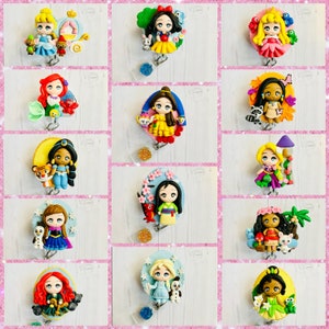 ¡Carrete de insignia con camafeo de princesa!