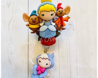 Cinderella themed badge reel