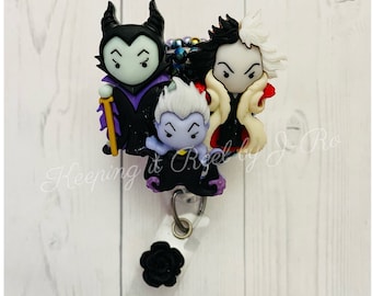Villain Queen witch themed badge reel