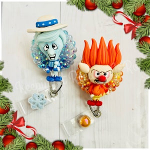 Heat or snow miser brother  themed badge reel