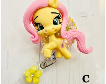 80s little pony badge reel, unicorn badge reel, 80s badge reel