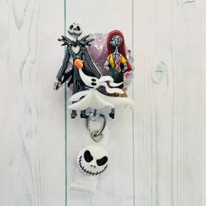 Bobina di badge a tema Jack Sally e Ghost Dog