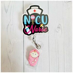 NICU Nurse themed badge reel