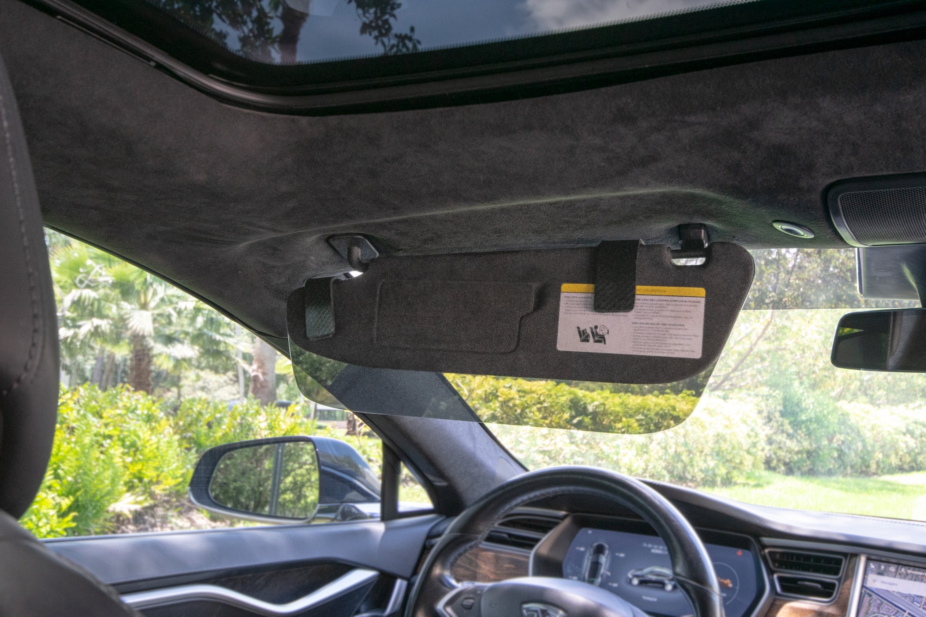 Tesla model x sun visor extension online