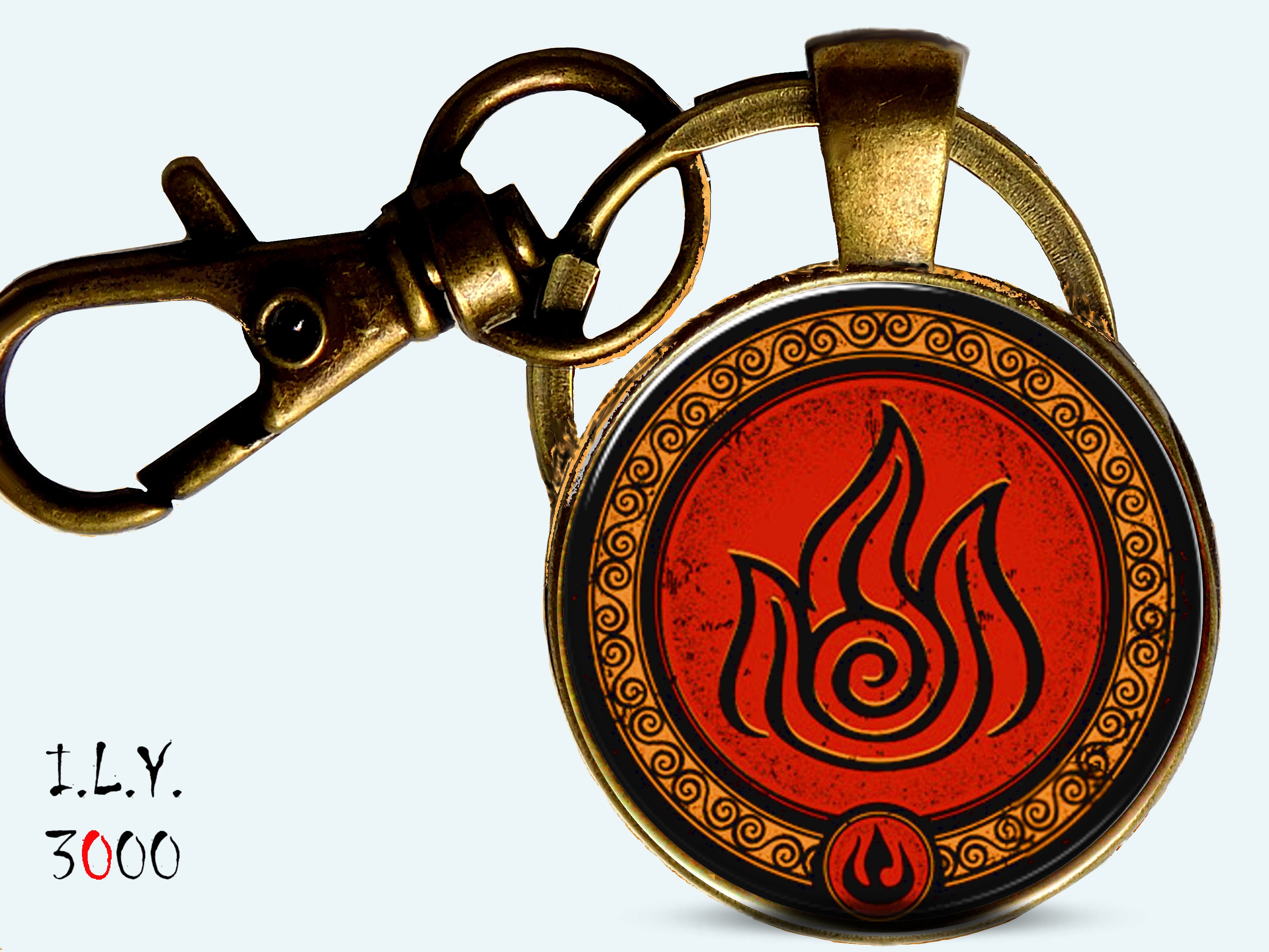 Uncle Iroh White Lotus Keychain Legend Of Korra Keychain Avatar The Last Airbender Keychain White Lotus Avatar Keychains Lanyards Accessories Rmsintschool Com