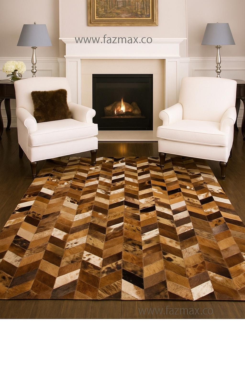 ベージュ牛革ラグ - Etsy 日本