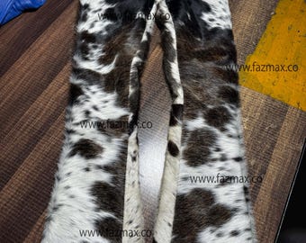 Flared Cowhide Leather Pants: Western Hair-On Style, Custom Fit