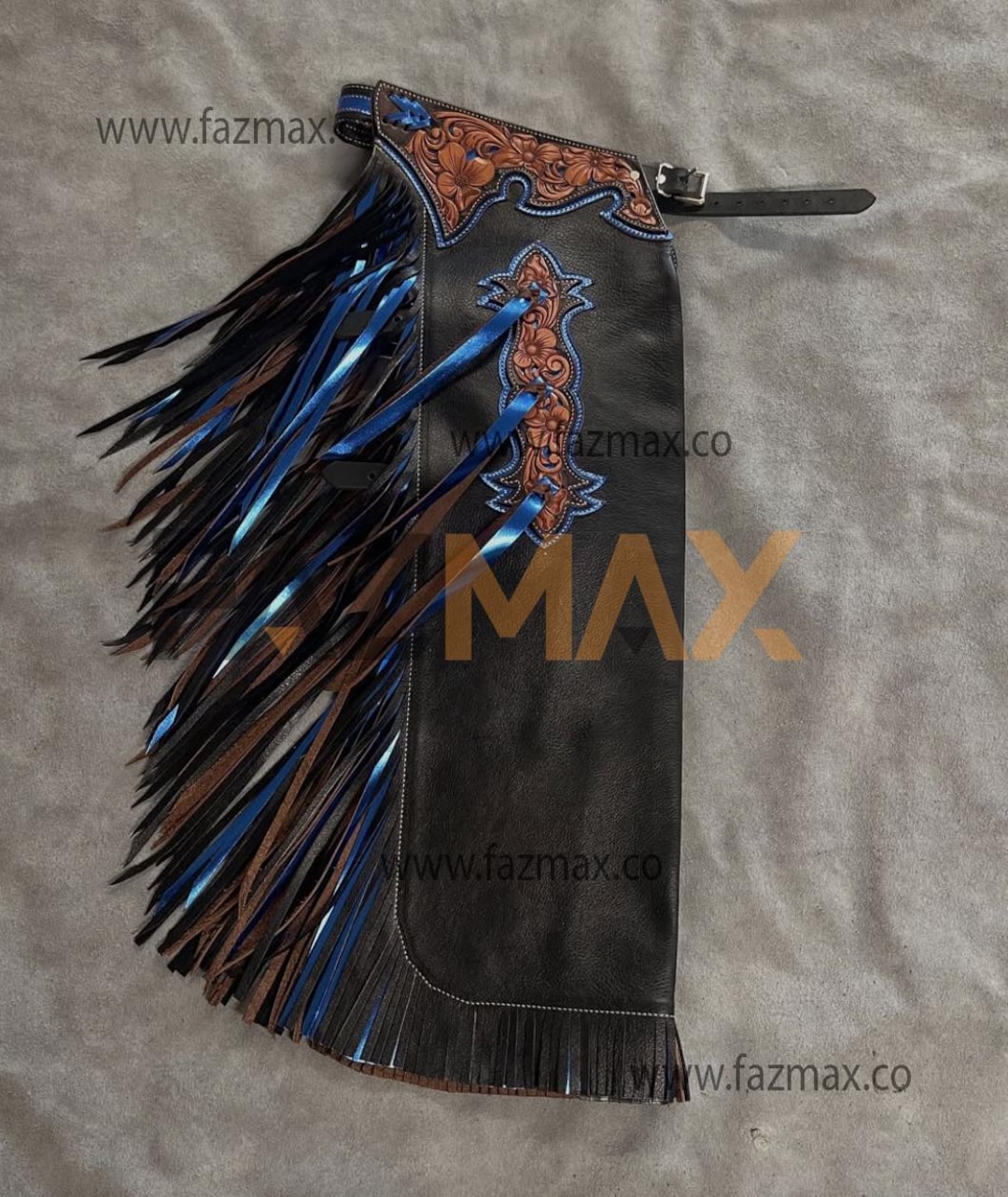 Bull Riding Harness Hand-tooled Leather Bull Riding Chaps: Western Rodeo Gear With Fringe ...